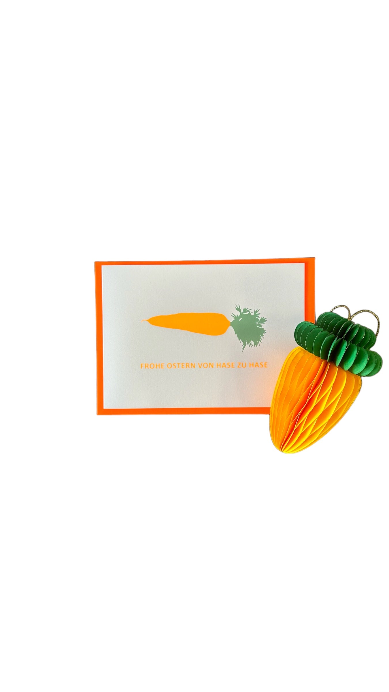 Set: Karotte & Grußkarte