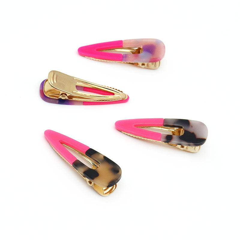 HAARCLIPS 4er SET Acetat CLIPS