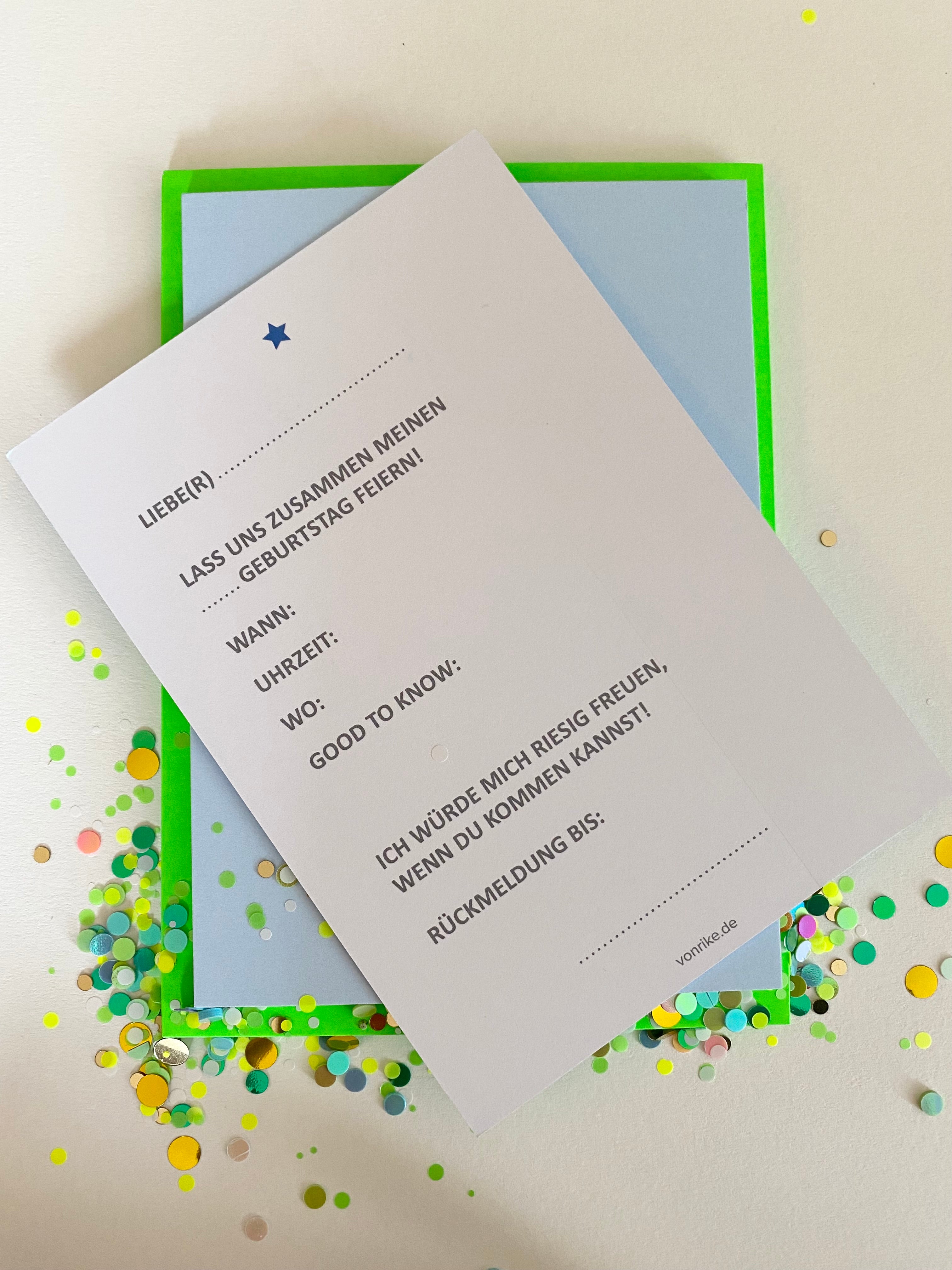 EINLADUNGSKARTEN BDAY