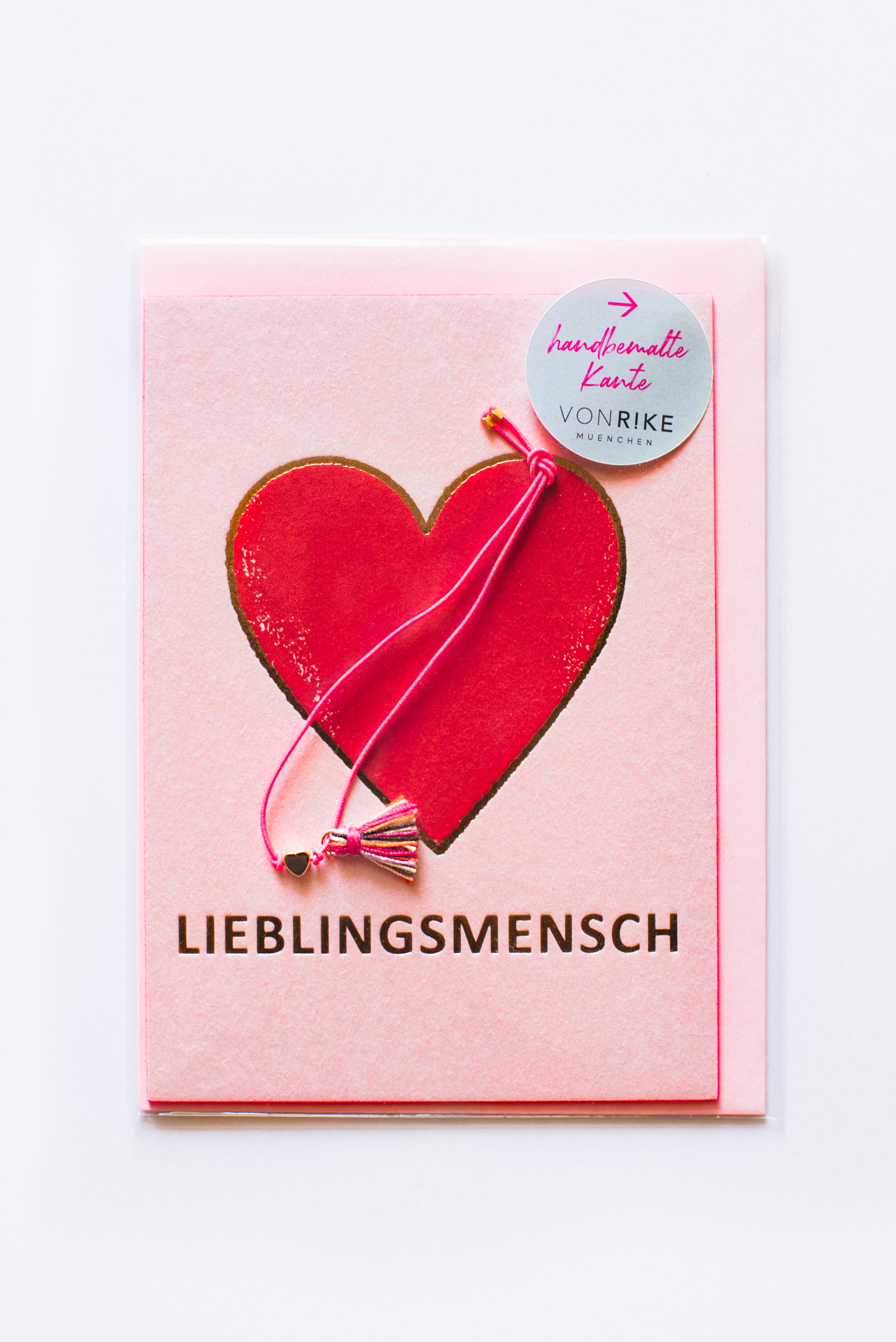 KARTE MIT ARMBAND: LIEBLINGSMENSCH