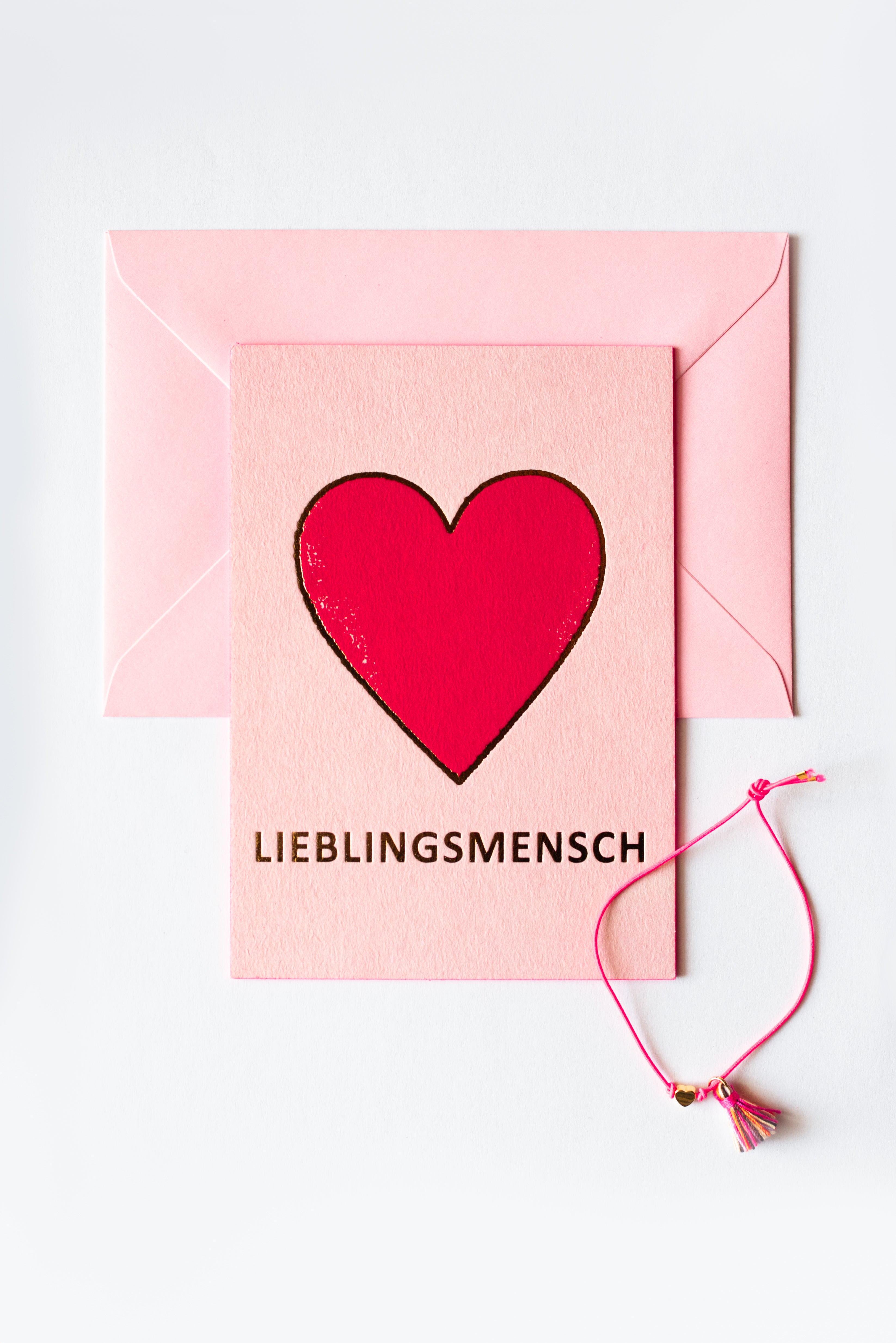 KARTE MIT ARMBAND: LIEBLINGSMENSCH