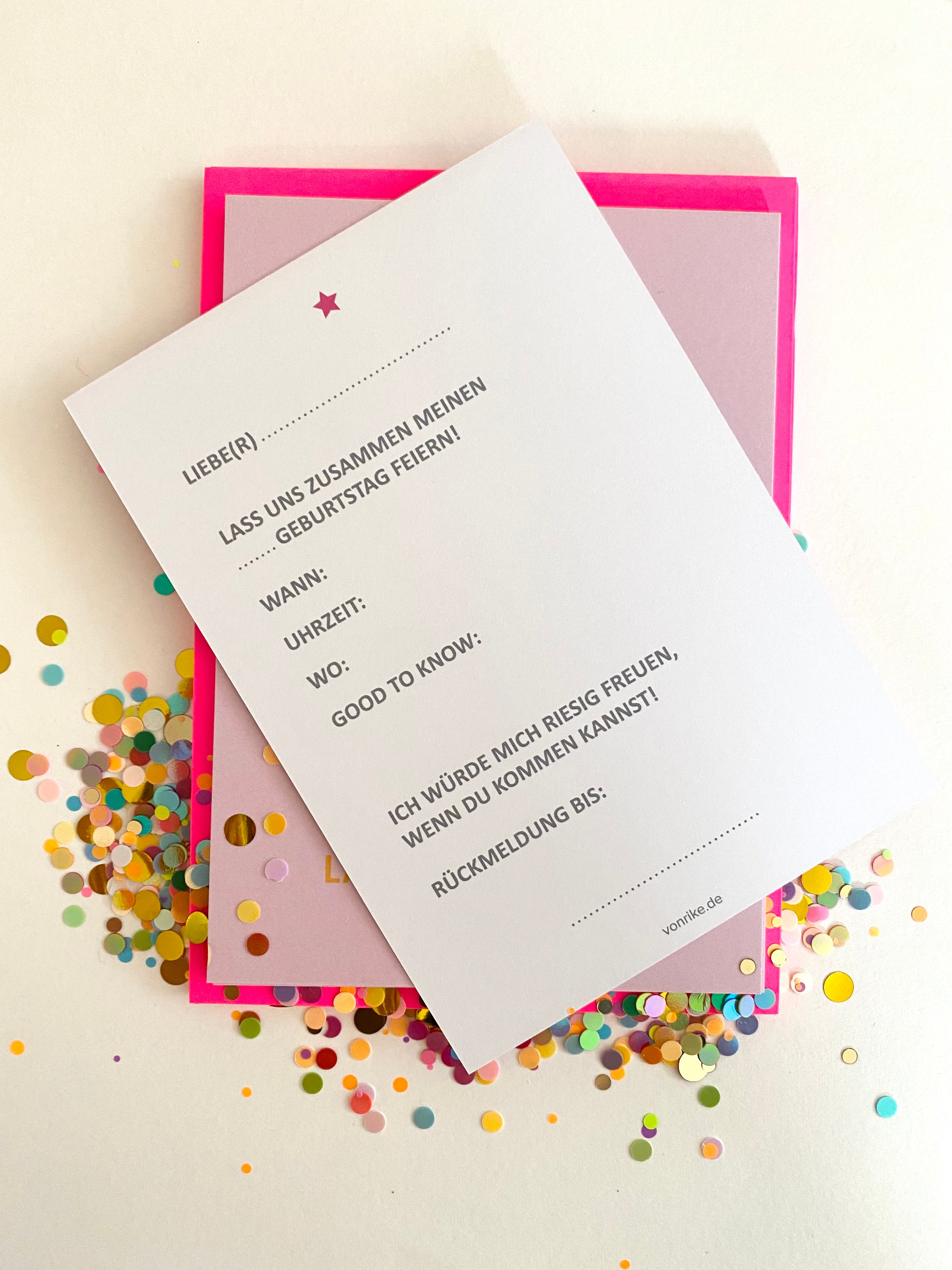 EINLADUNGSKARTEN BDAY