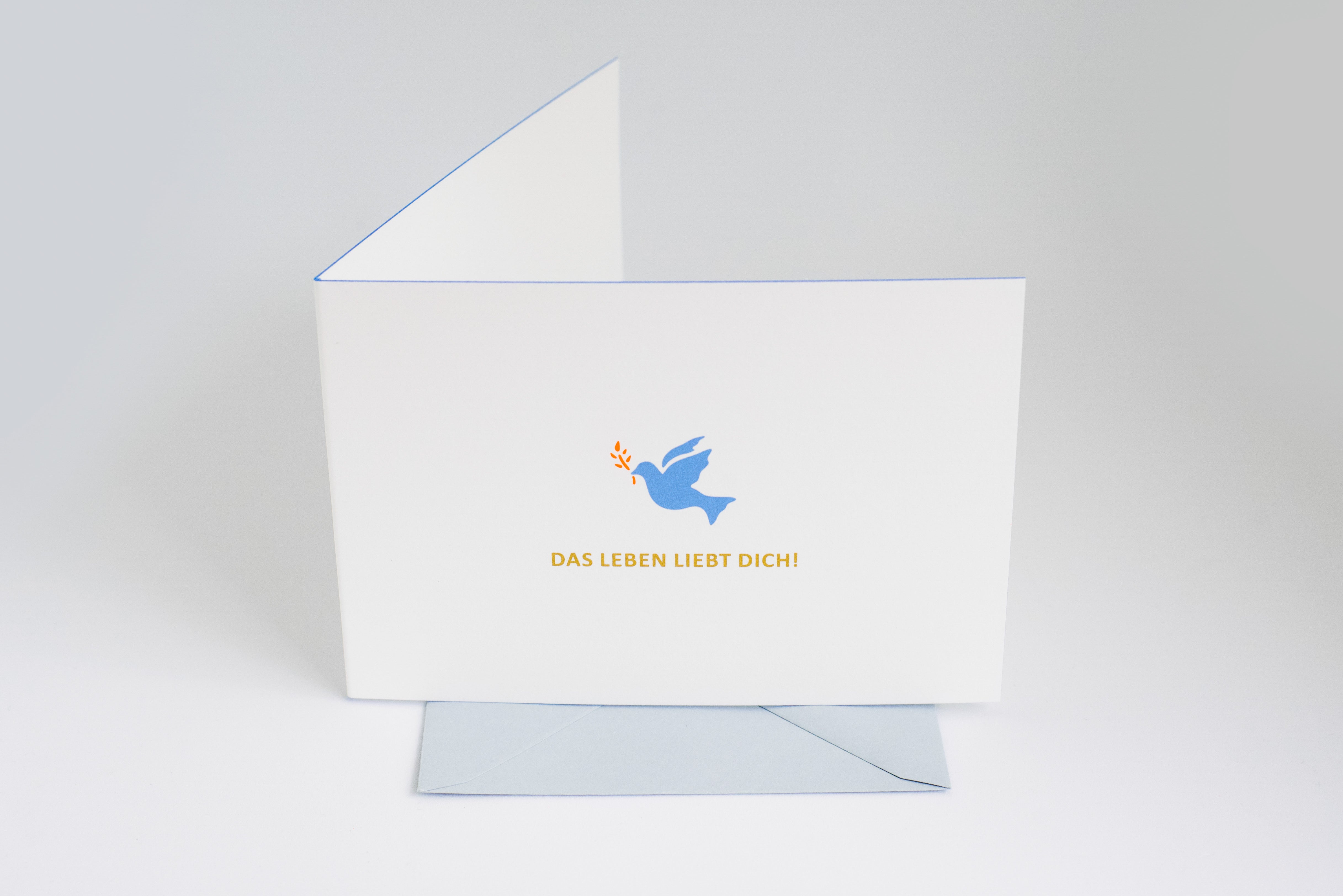 GEBURTSKARTE JUNGE: DAS LEBEN LIEBT DICH