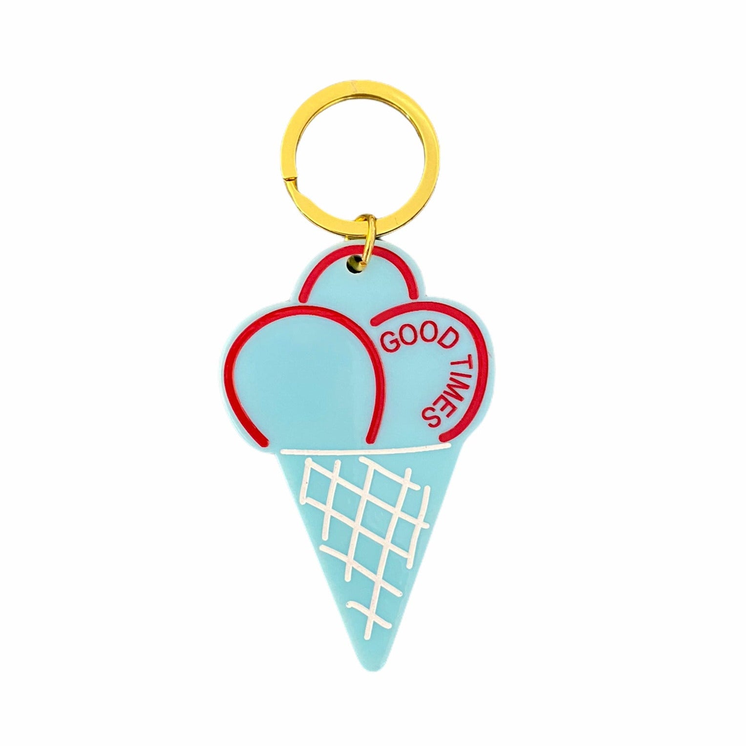 SCHLÜSSELANHÄNGER Good Times – Blau