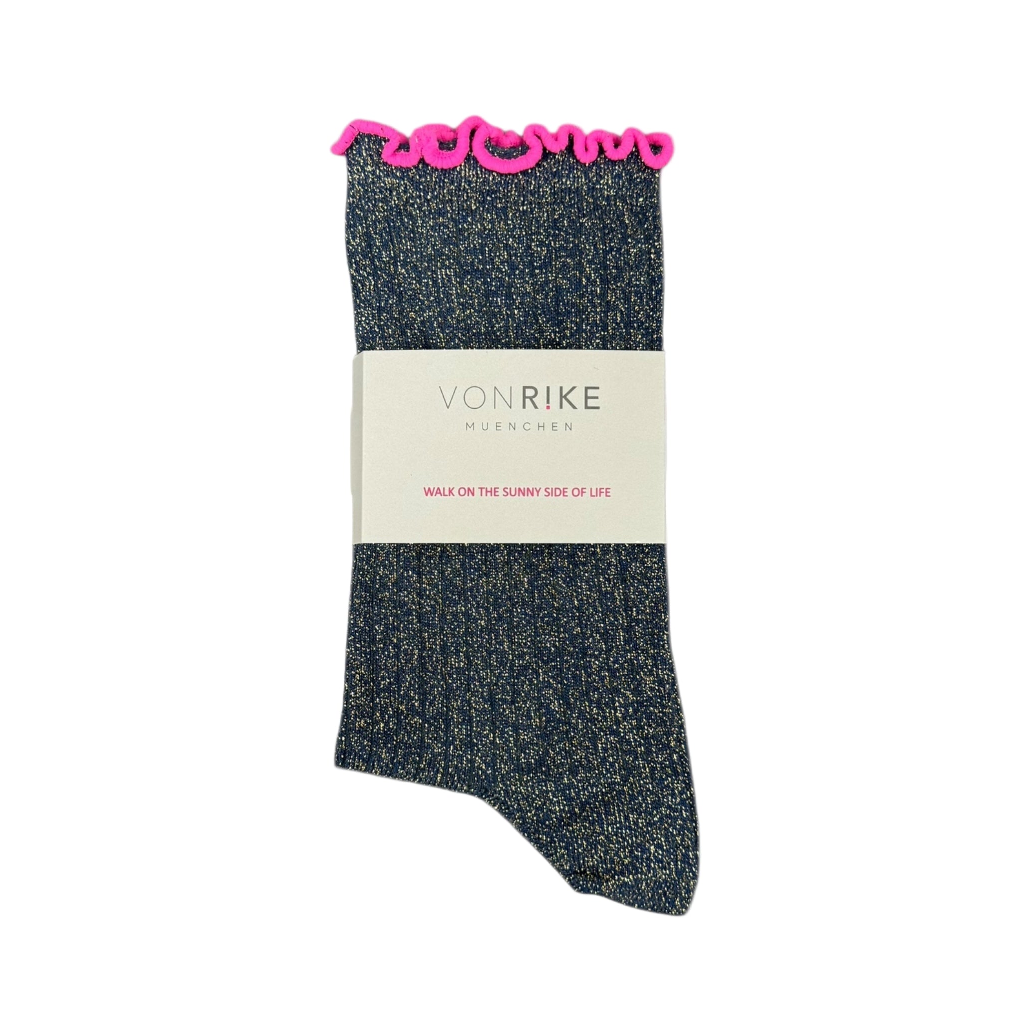 SOCKEN GLITZER RINGEL