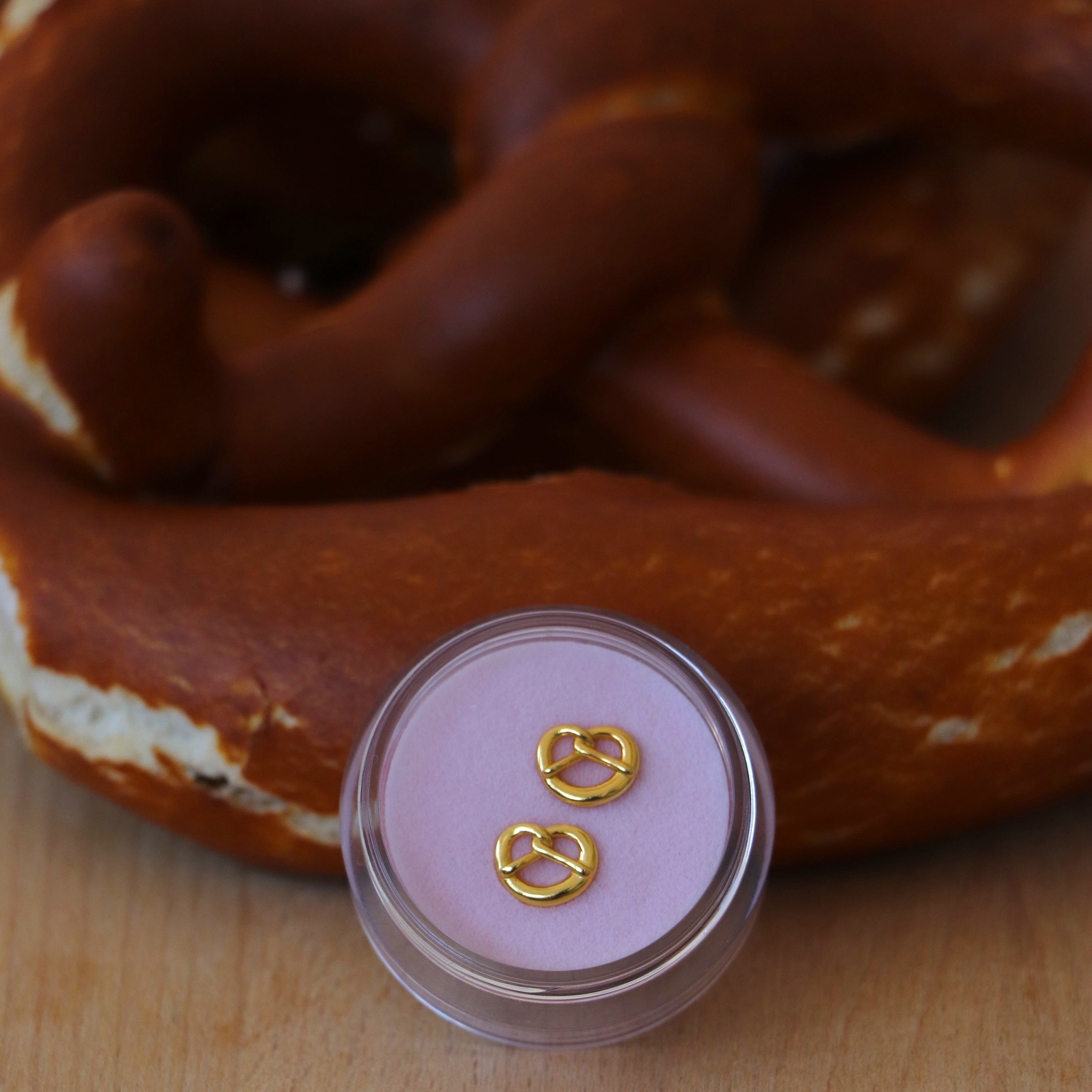 Ohrstecker Brezel