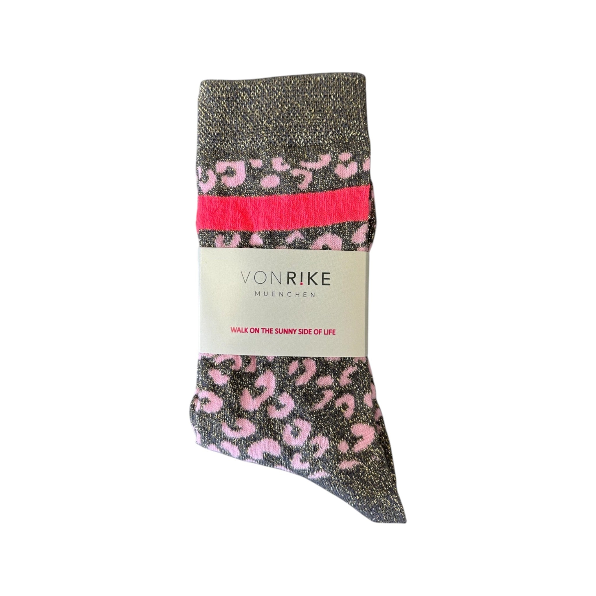 SOCKEN GLITZER LEOPARD