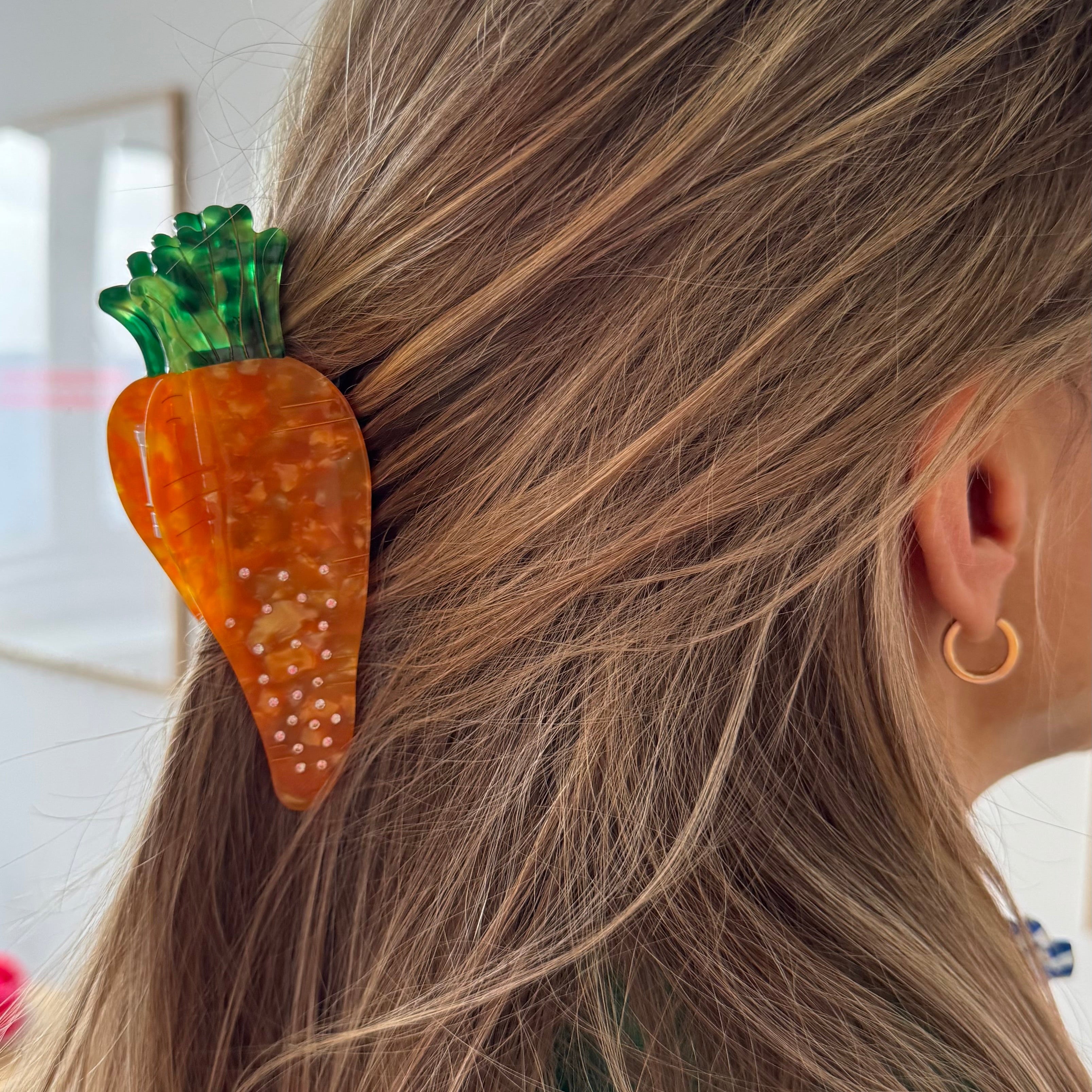 Haarklammer Karotte