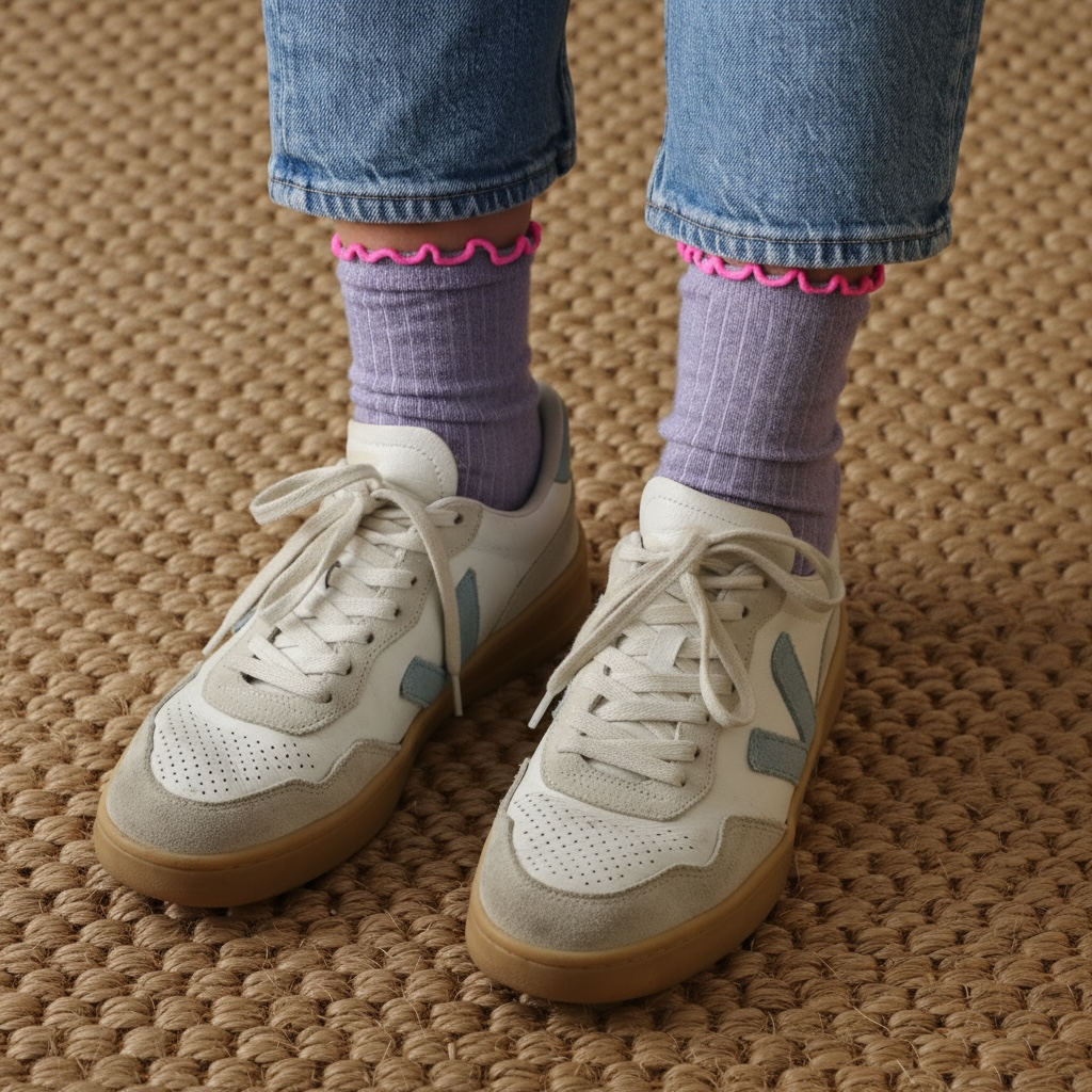 SOCKEN GLITZER RINGEL