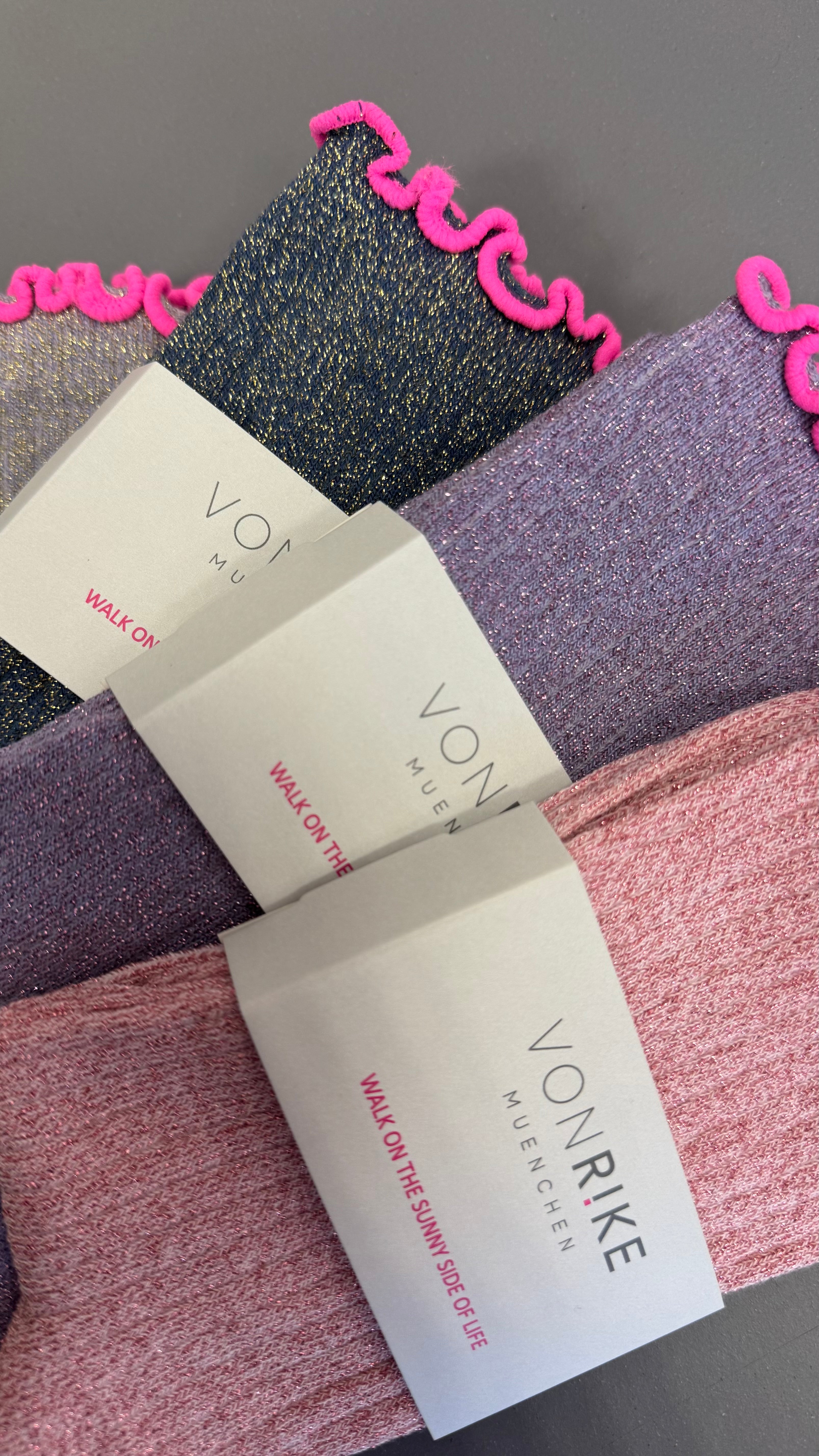 SOCKEN GLITZER RINGEL