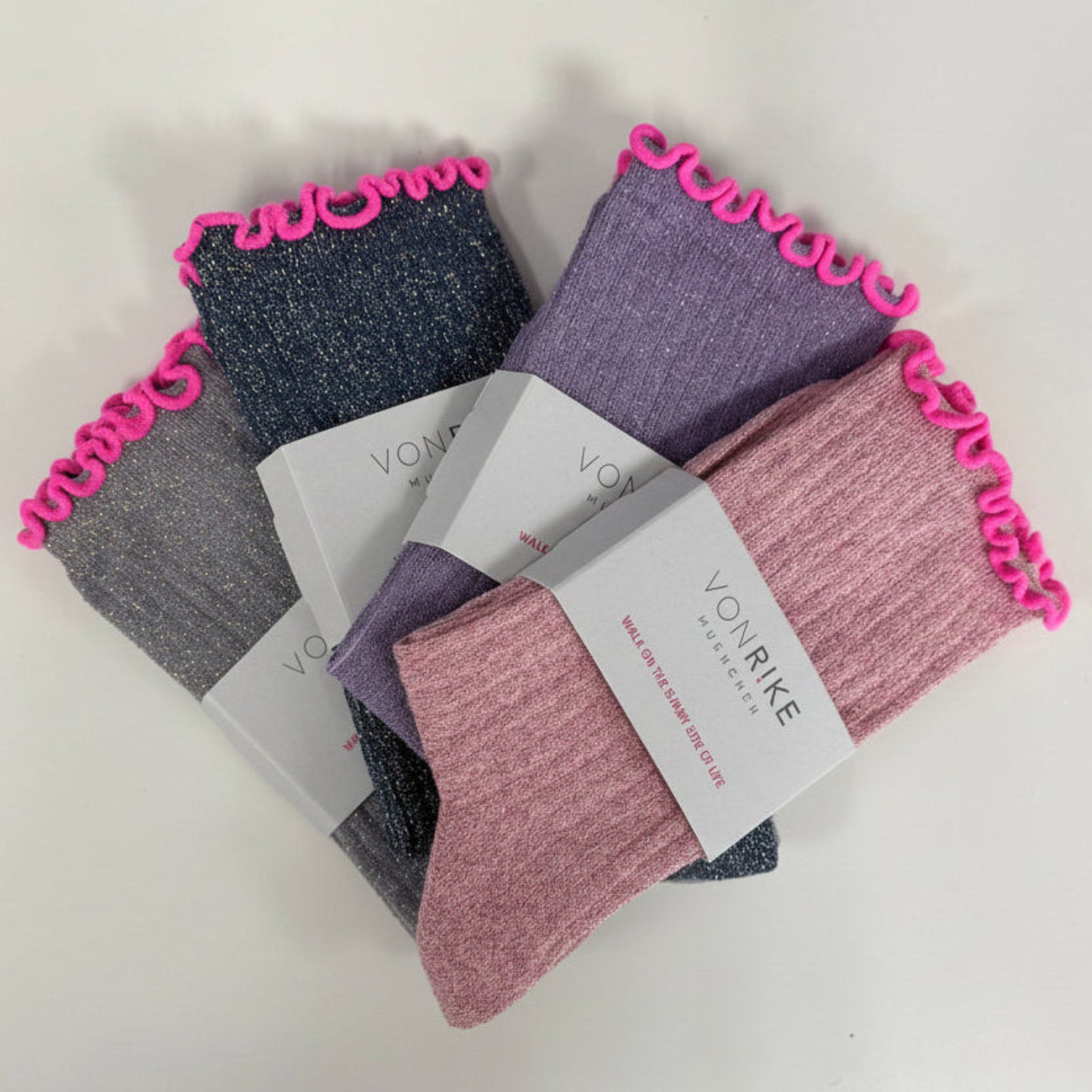 SOCKEN GLITZER RINGEL