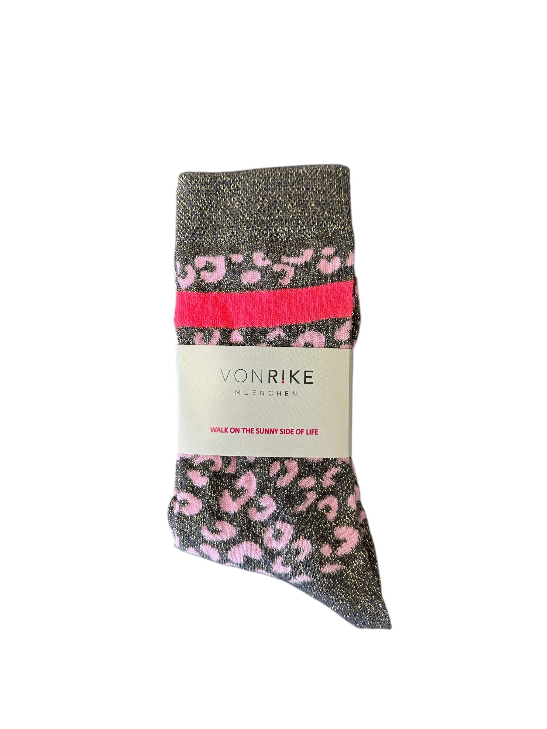 SOCKEN GLITZER LEOPARD