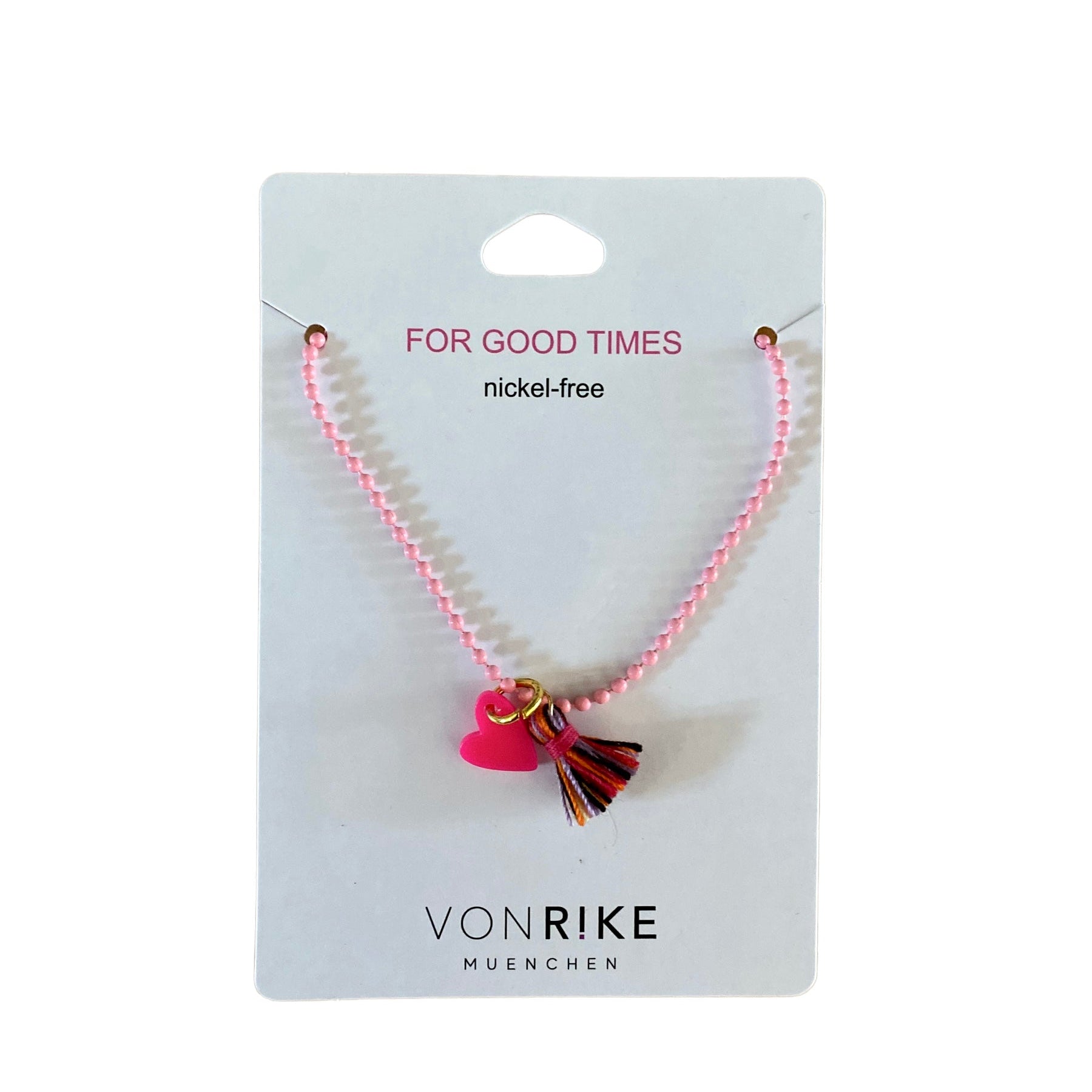 Halskette für Kinder mit rosa Kettengliedern