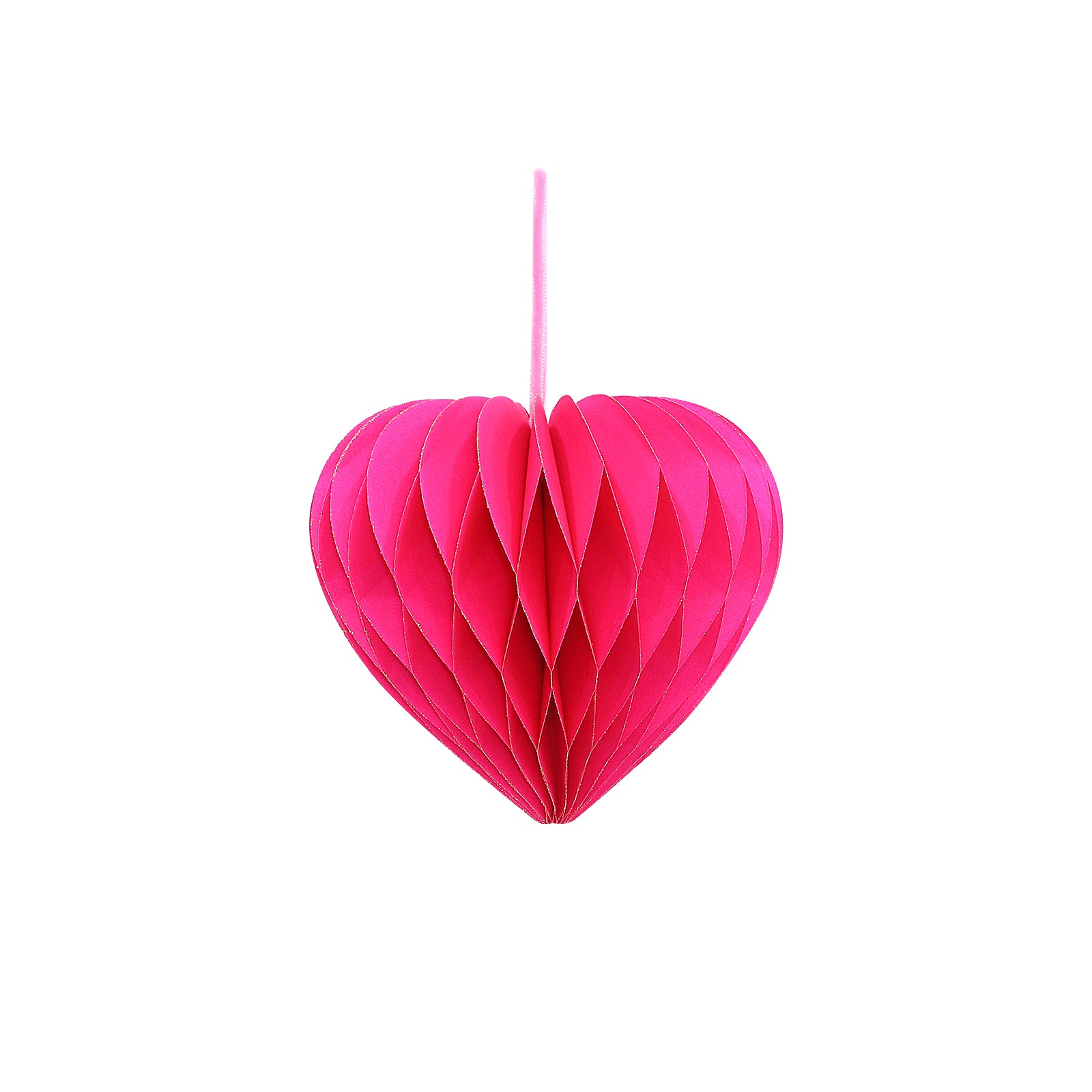 Herzanhänger Neon Pink