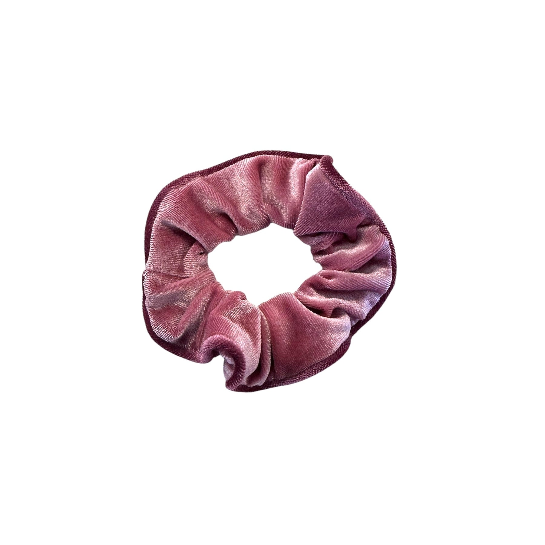 Scrunchi samt Altrosa